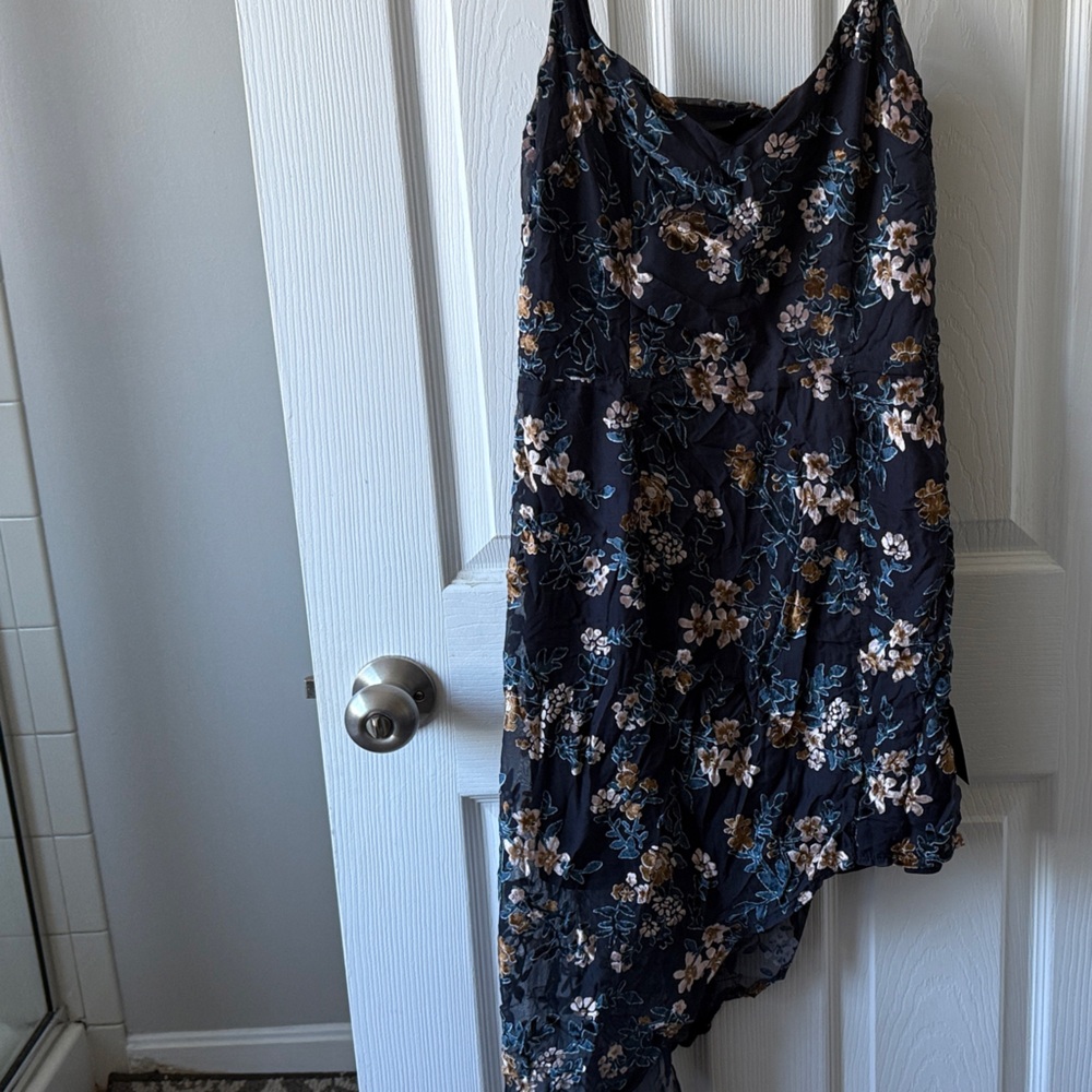 Lulu's Midnight Floral Skirt